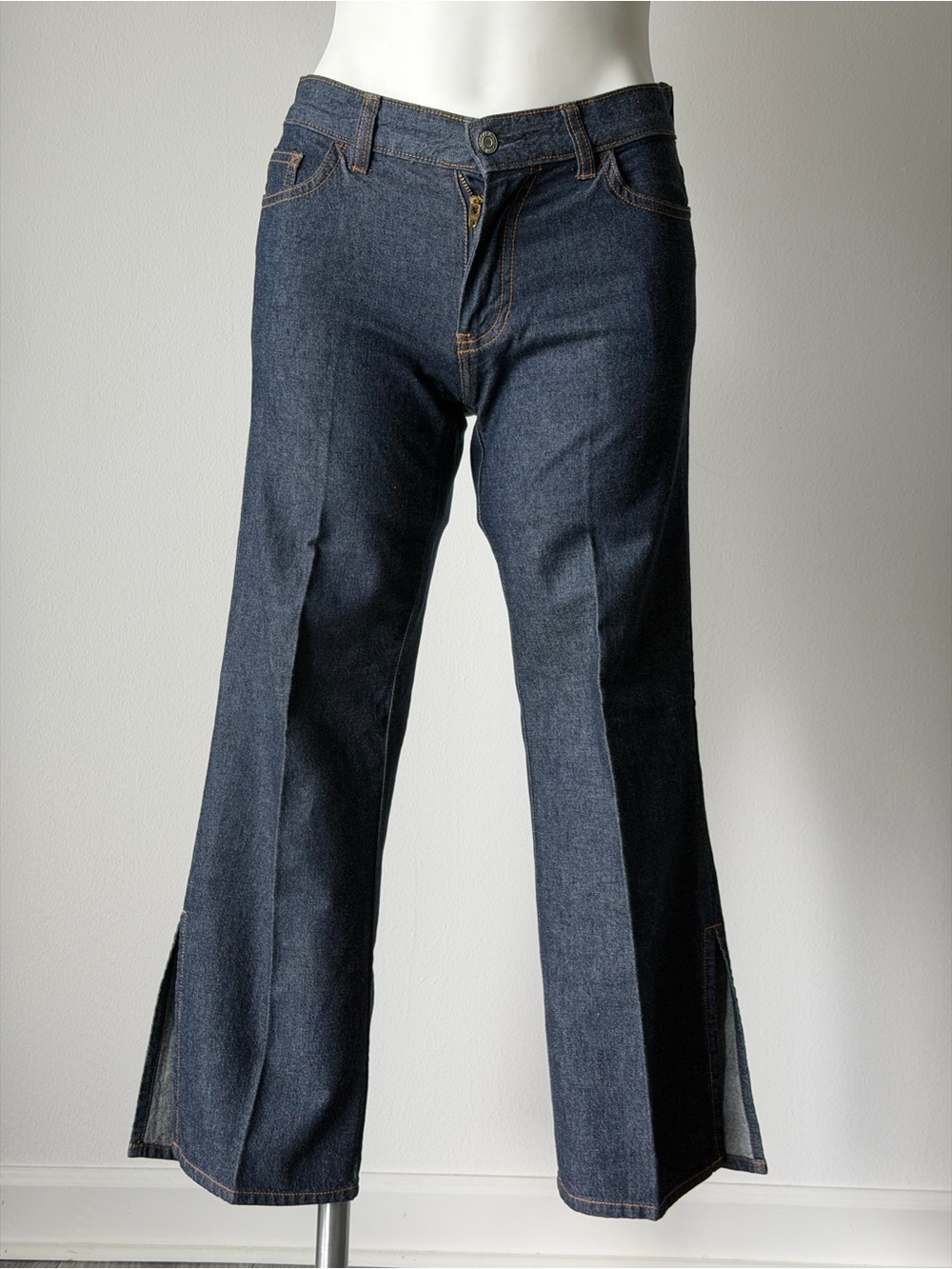 Vintage GAP Dark Blue Side Slit Denim Capris